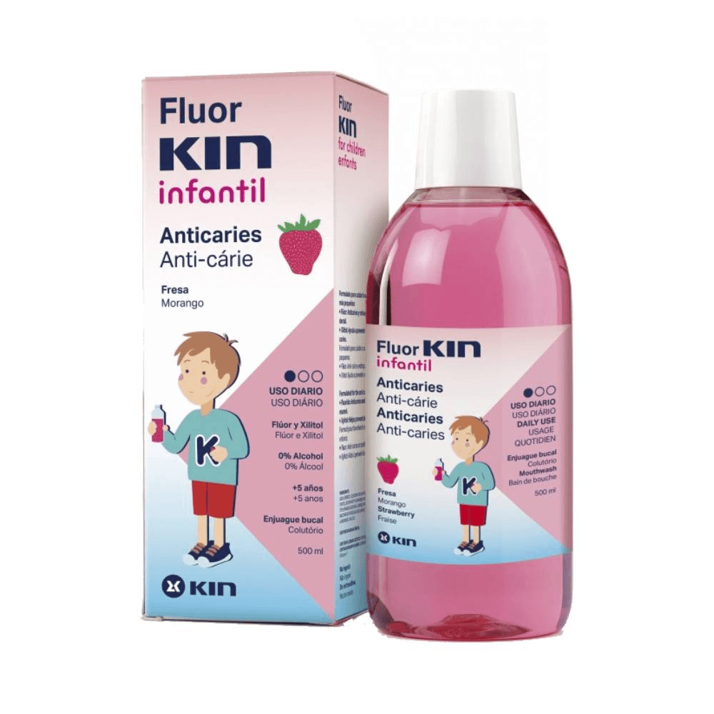 Fluor Kin Childrens Mouthwash 5+ Years 500ml