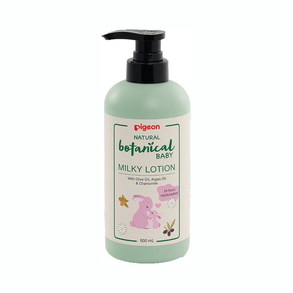 Pigeon Botanical Baby Milky Lotion With Olive, Argan & Chamomile 500ml
