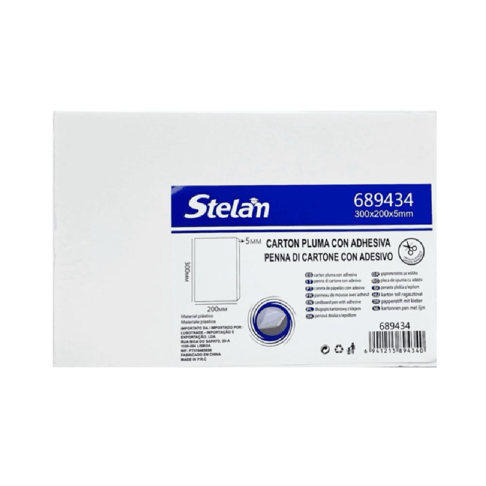 Stelan A4 Foam Board 5mm Thickness - White 13122