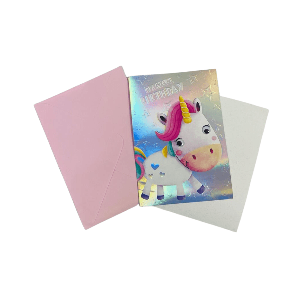 3D Magical Birthday Card - Unicorn 