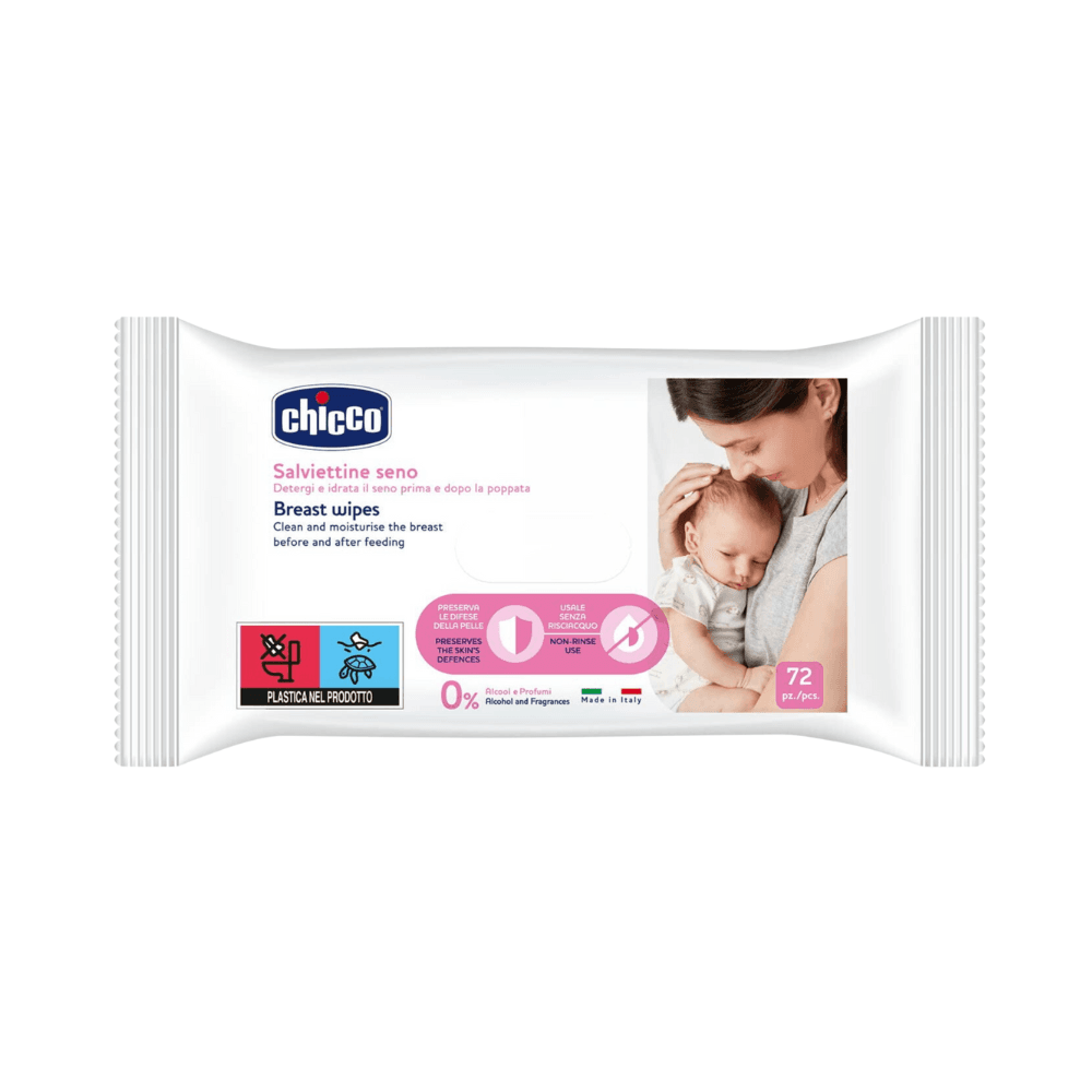 Chicco Cleansing Breast Wipes 72Pcs