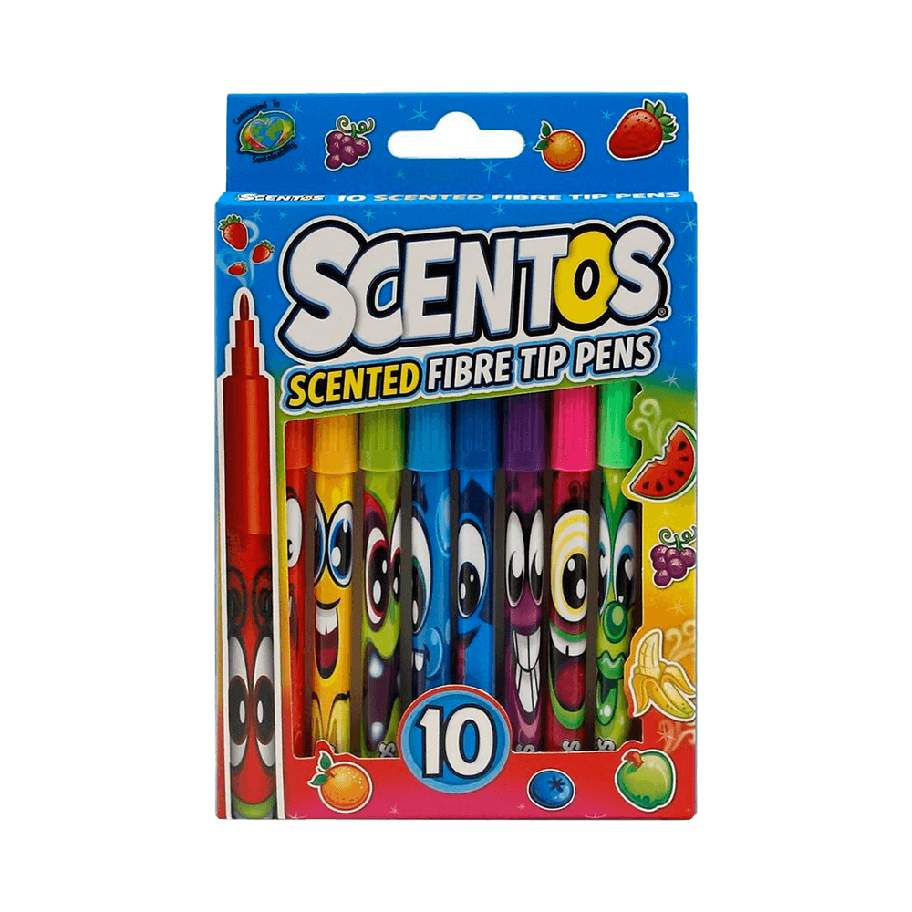 Scentos Fibre Tip Pens Set 10Pcs