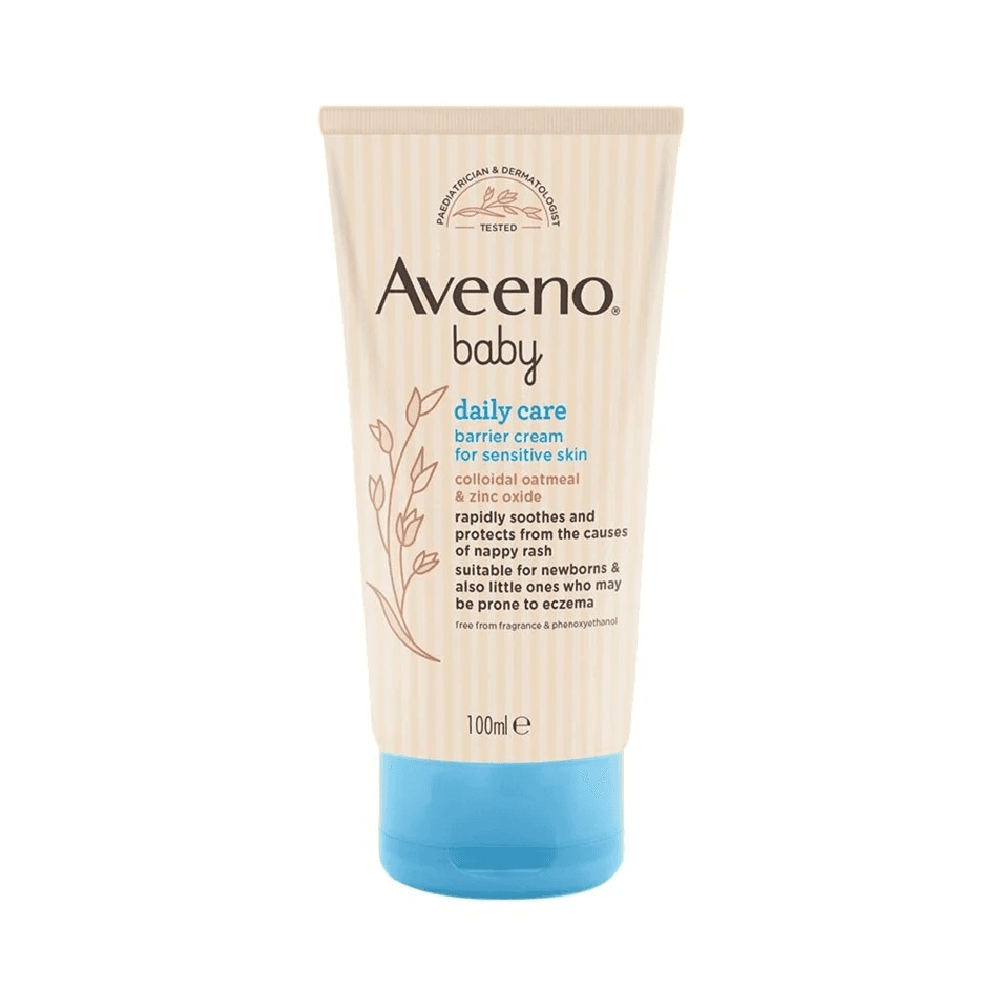 Aveeno Baby Daily Care Barrier Cream With Oatmeal & Zinc Oxide For Sensitive Skin 100ml 