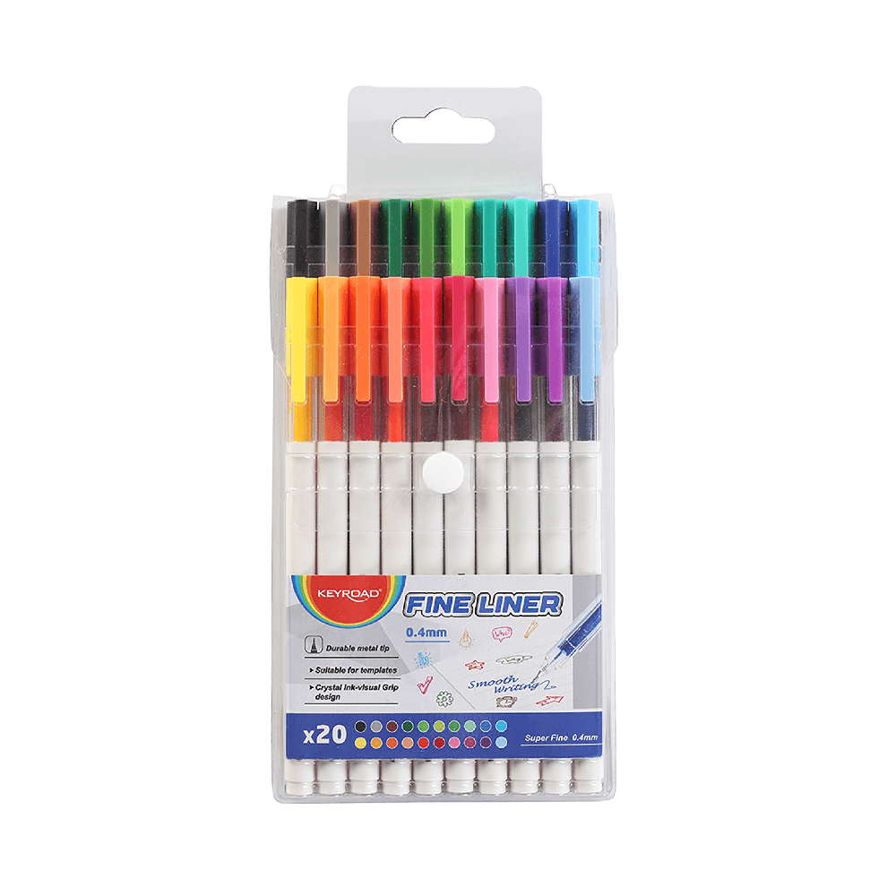 Keyroad 0.04mm Fineliner Set 20Pcs Kr972464