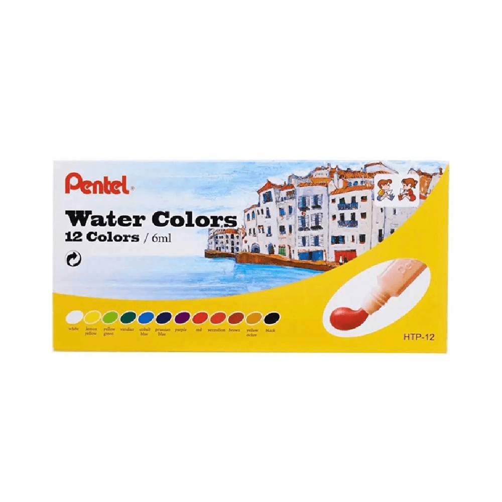Pentel Water Colors 6ml 12Pcs 
