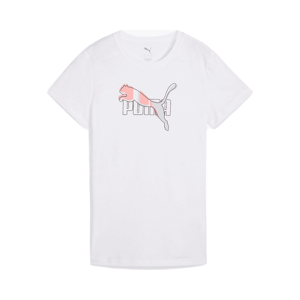 Puma Women's Essential Logo T-Shirt - White - Size - S