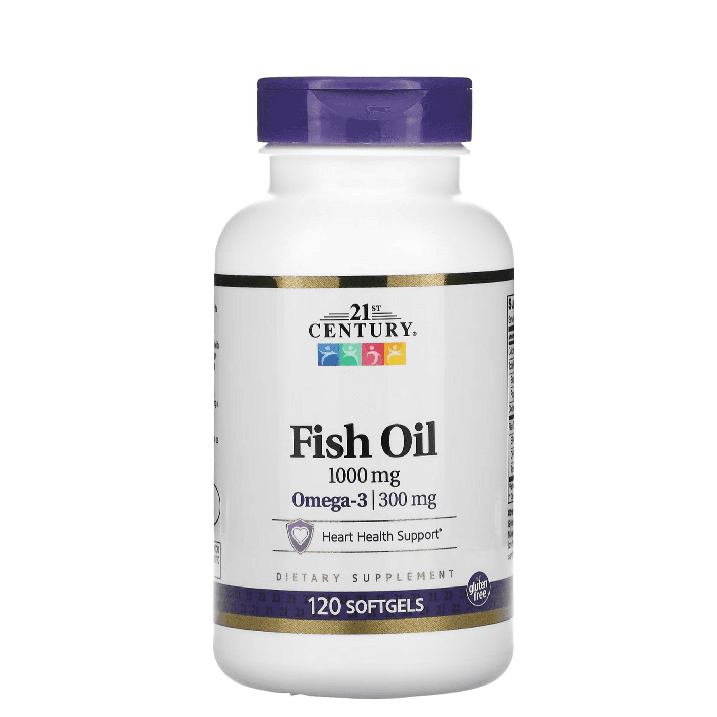 21 Century, Fish Oil 1000 Mg, Omega 3 300 Mg, 120 Soft Jels