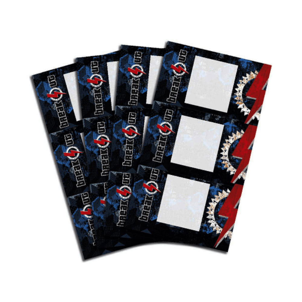 Break Out Stickers Name Set 4x3Pcs 2020/2021