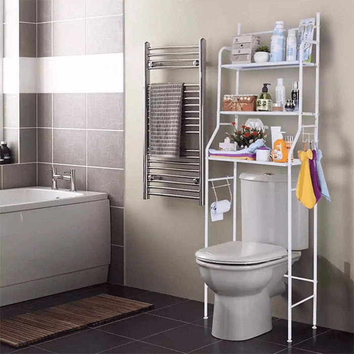 3 Layer Space Saving Metal Toilet Storage Rack