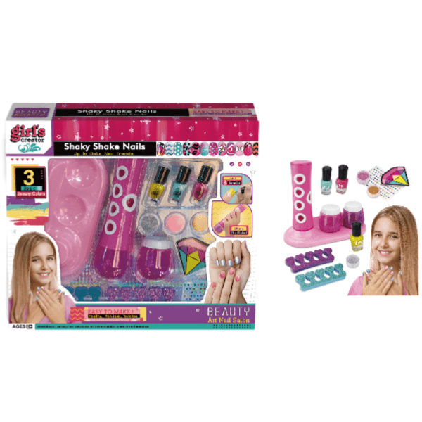 Shaky Shake Nail Art Set For Girls-Make Up Set