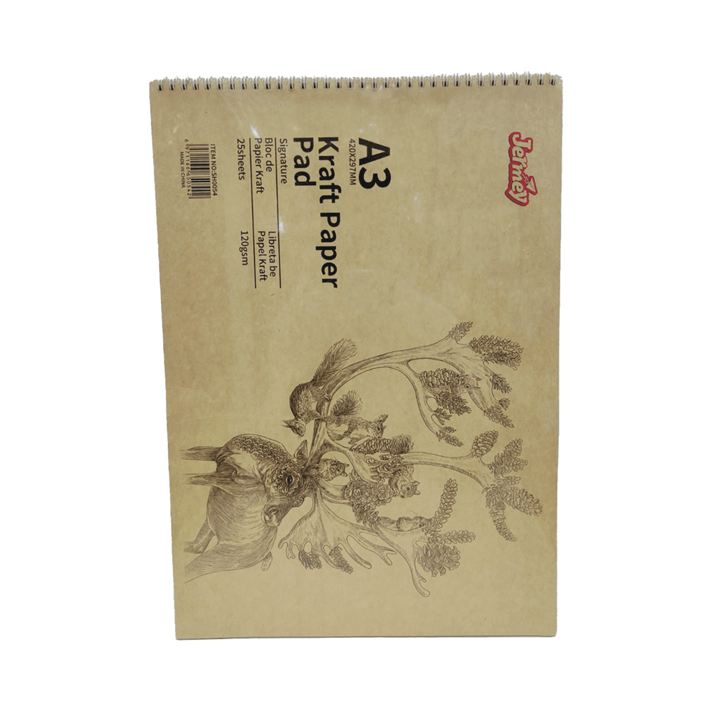 Kraft A3 Paper Pad 120gsm 25 Sheets 