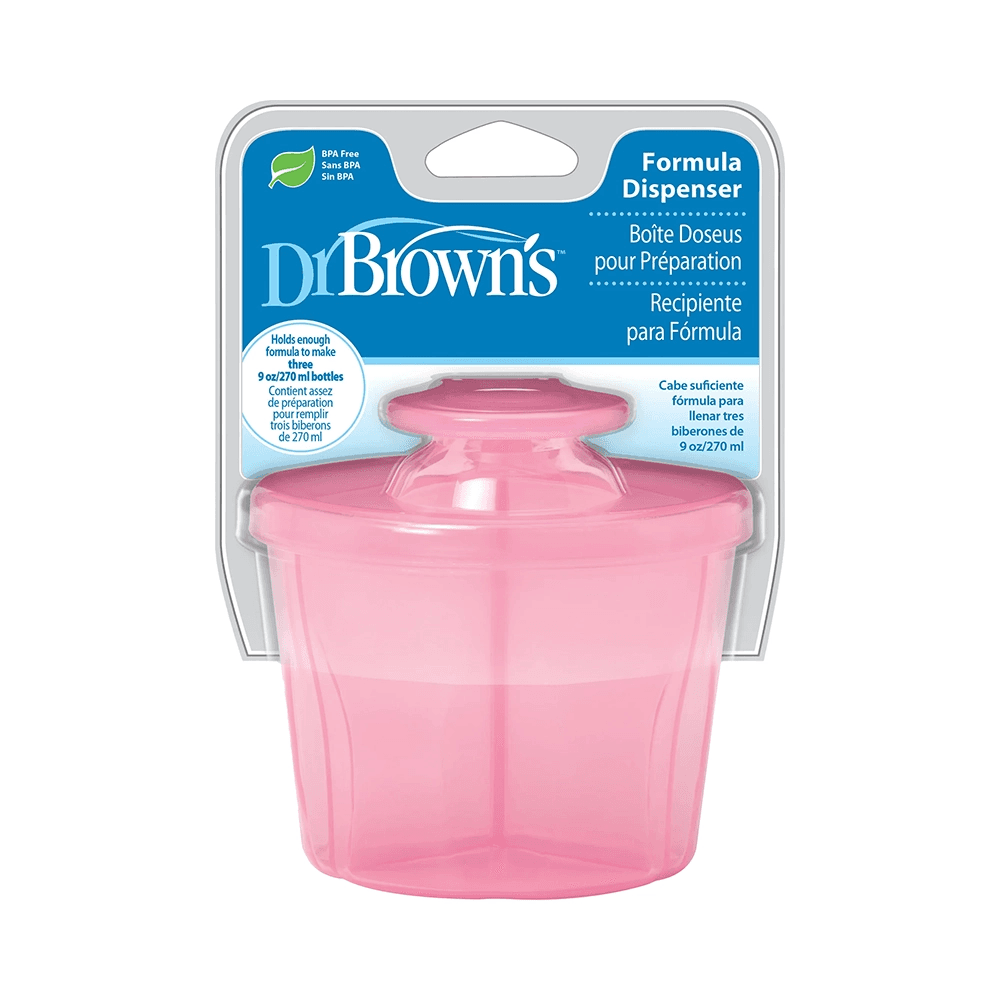Dr. Brown's Travel Formula Dispenser with Lid - Pink