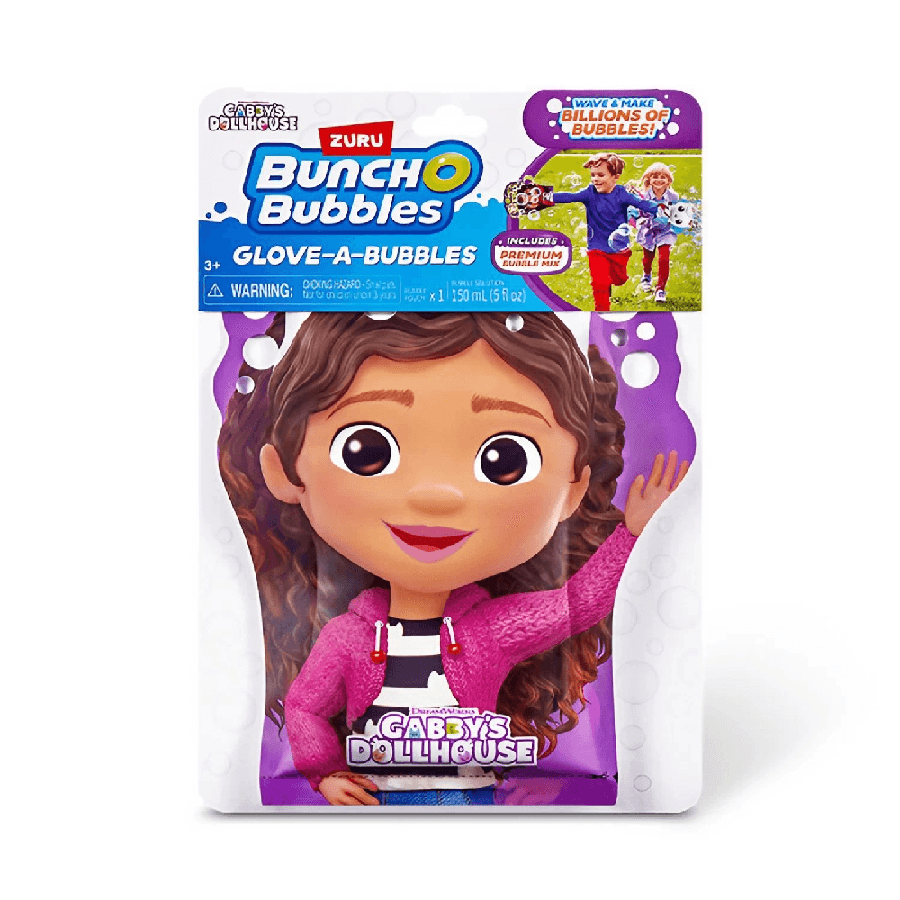 Zuru Bunch O Bubbles Gabby's Dollhouse Glove-A-Bubbles Set