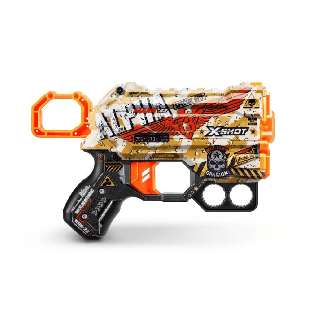 Zuru X-Shot Skins Menace Blasters 4Pcs With Darts 24Pcs