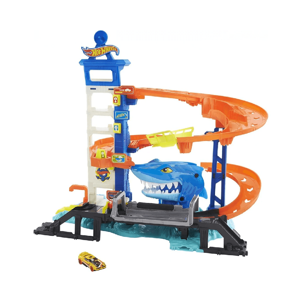 Hot Wheels City Shark Strike Rescue Playset