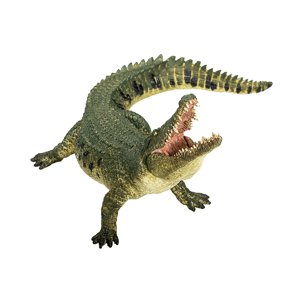 Realistic Crocodile Action Figure with Moving Jaw Toy