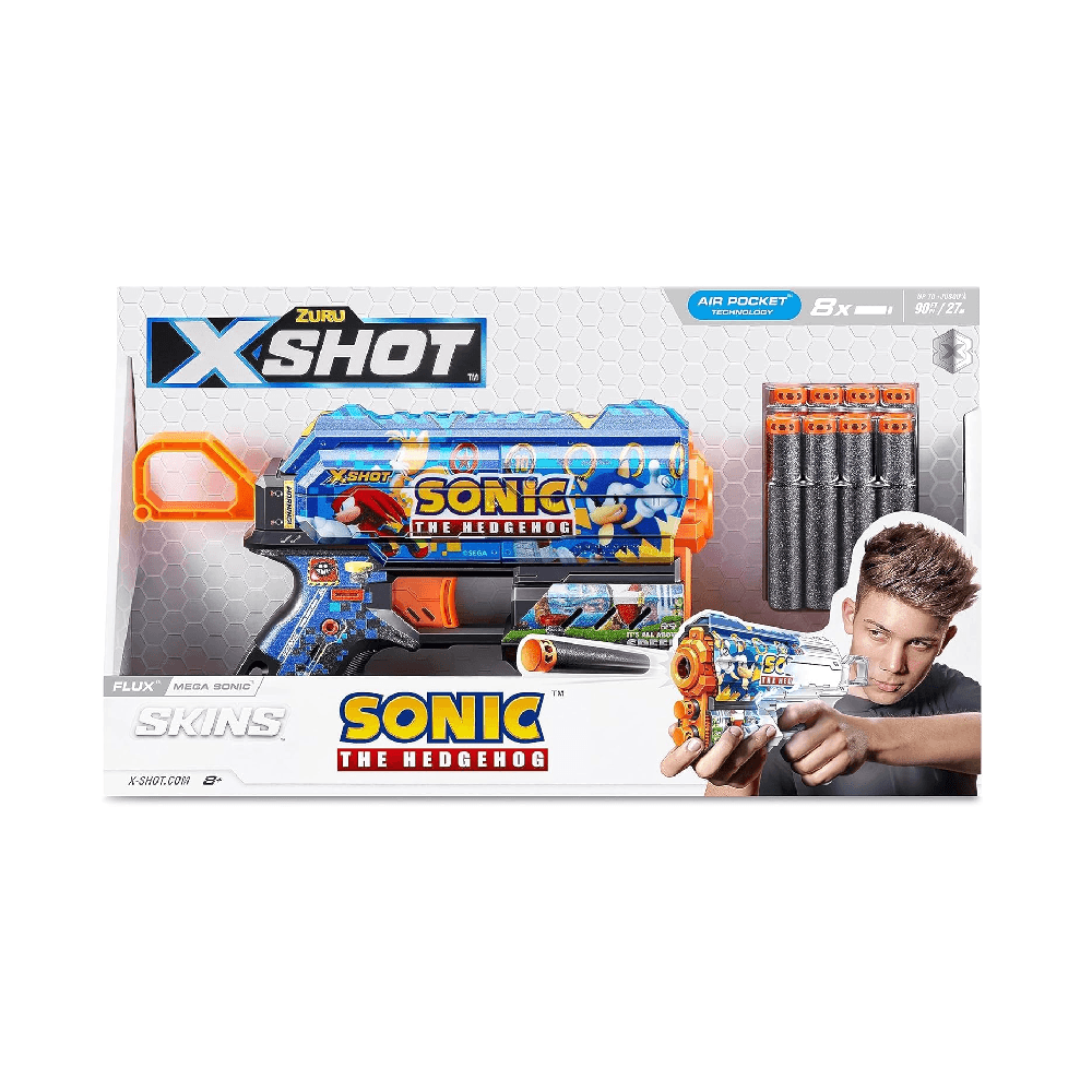 X-Shot Skins S1 Flux (8 Darts) Sonic Open Box
