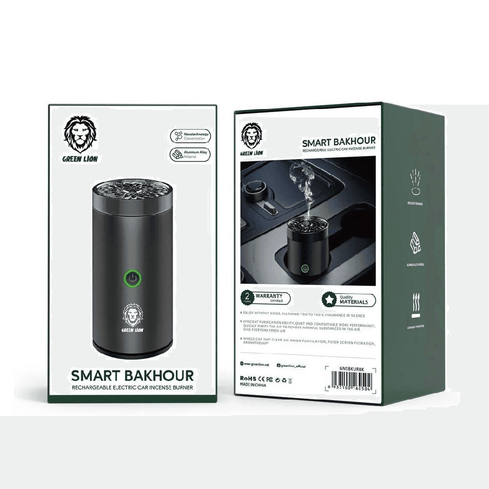 Green Lion Smart Bakhoor Rechargeable Electric Car Incense Burner
