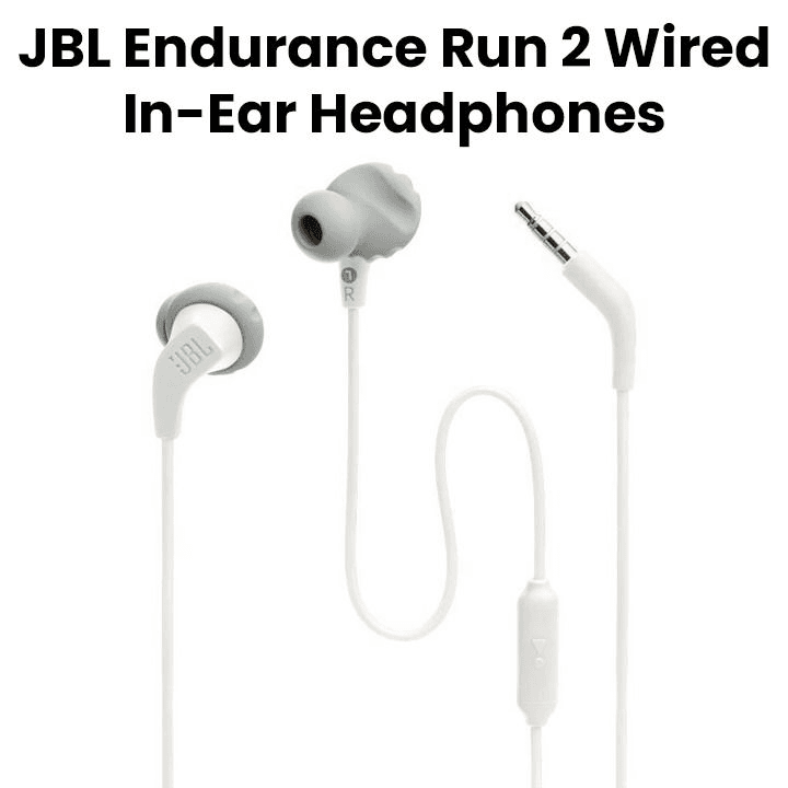 Jbl Endurancerun2 White Waterproof Wired In-Ear Sports Headphones