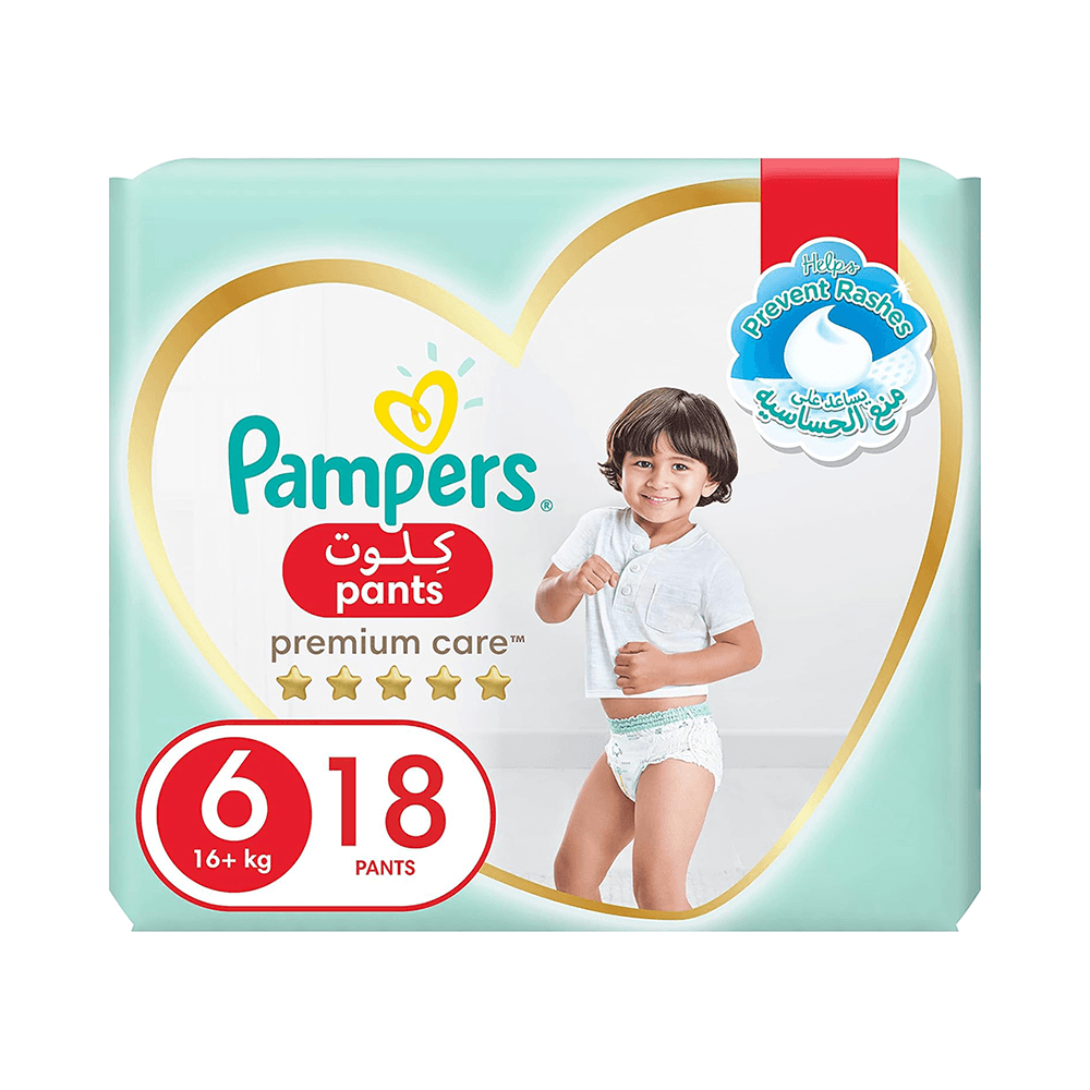 Pampers Silk Pants Size 6 16+kg 18Pcs