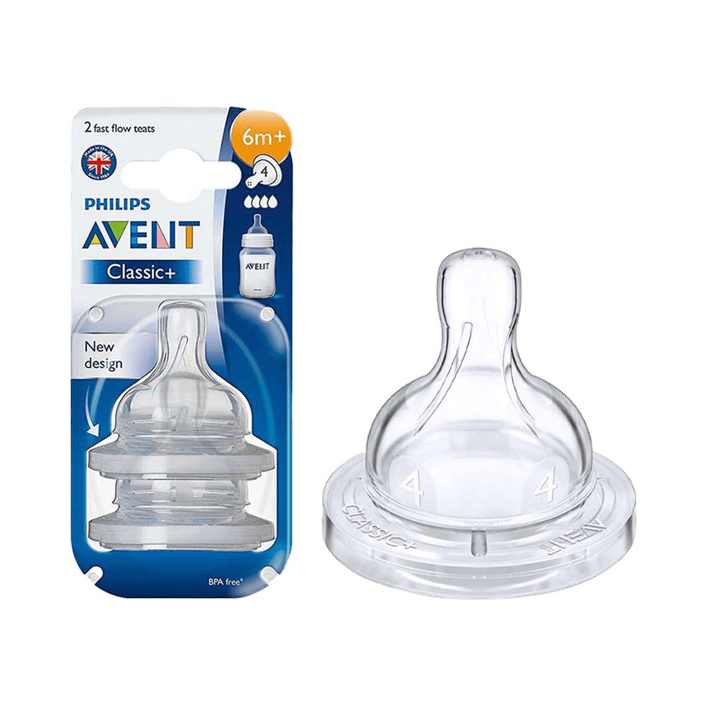 Philips SCF634/27 Avent Classic Anti-Colic Fast Flow Teat 6+ Months 2Pcs