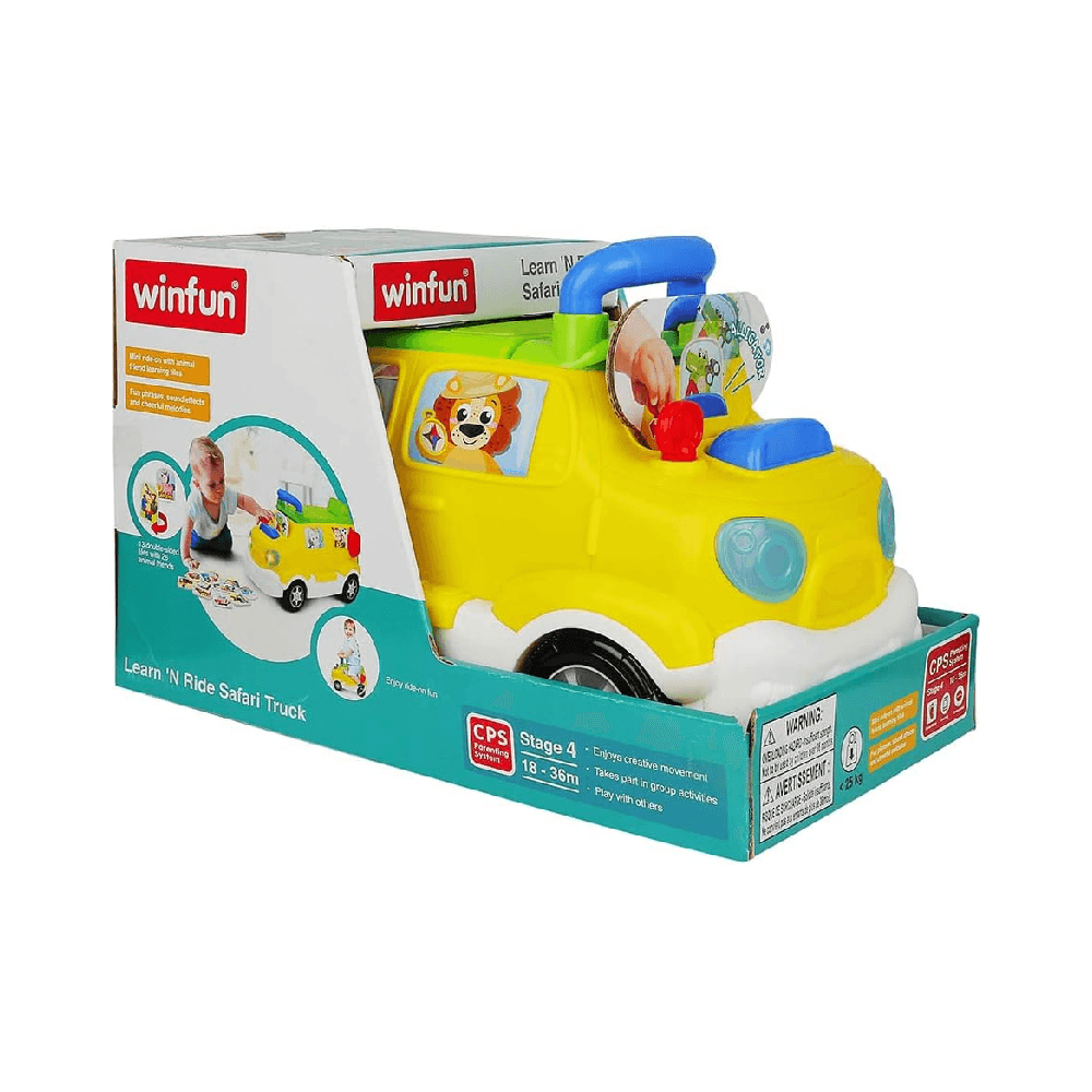 Winfun Learn & Ride Safari Truck Toy