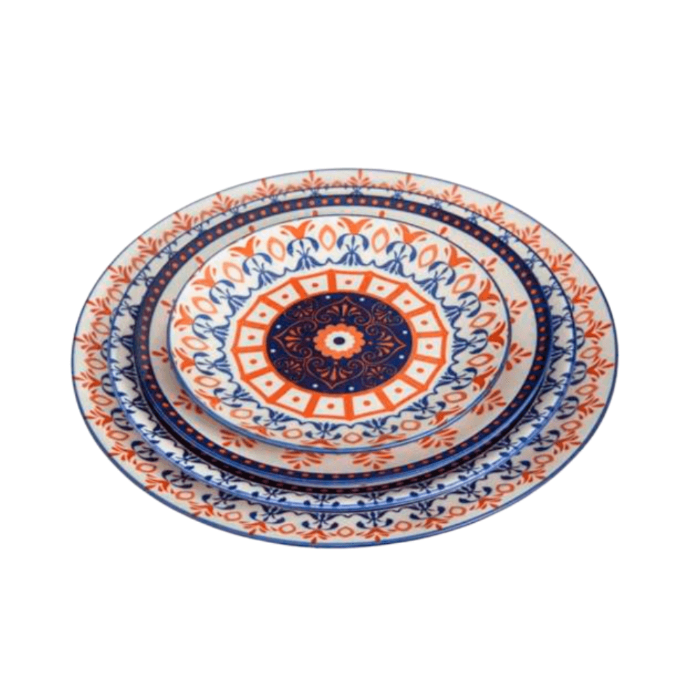 Che Brucia Round Plate 8 Inch - Henna D03-039