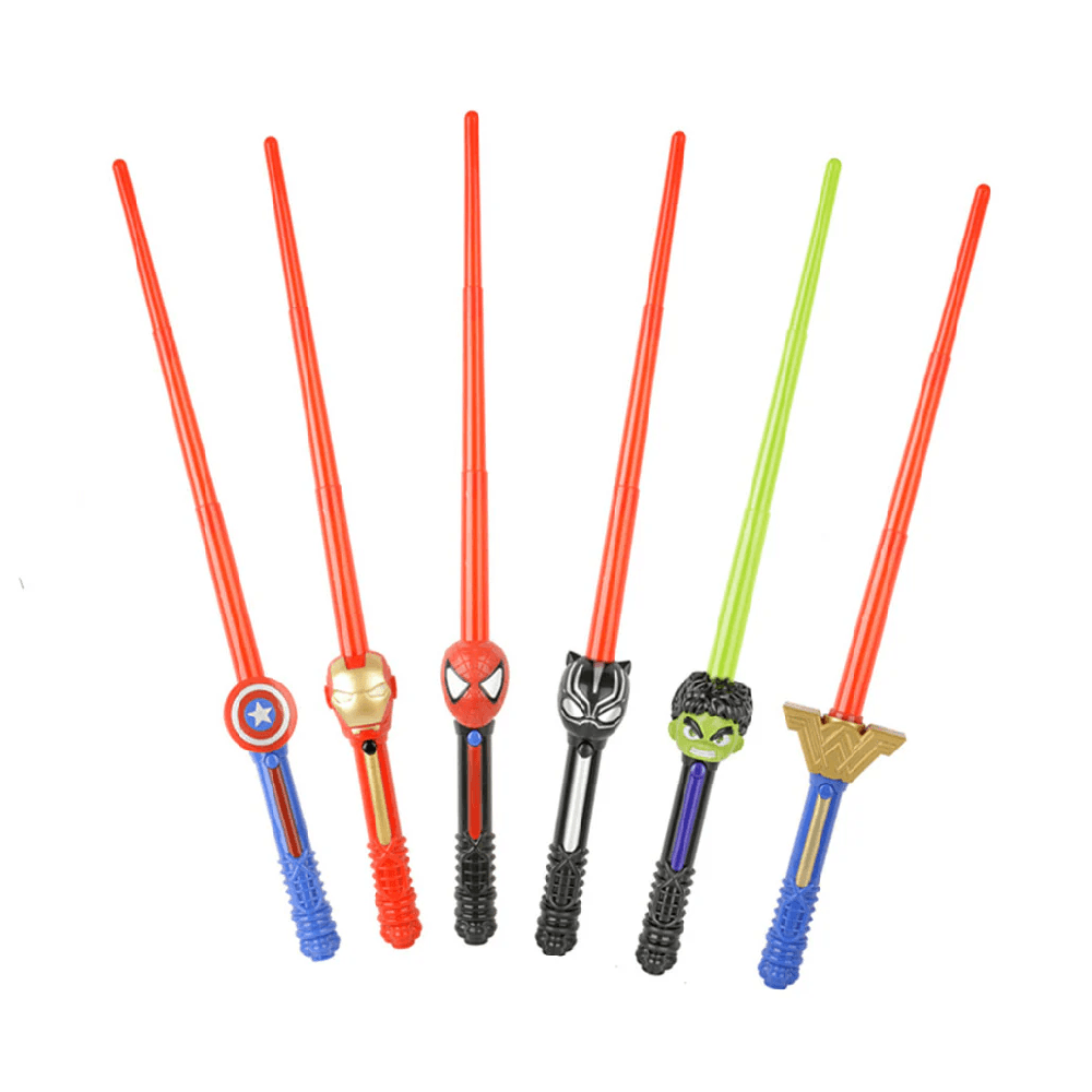 Avengers Retractable Swords With Light & Sound Set 12Pcs Wc10-10