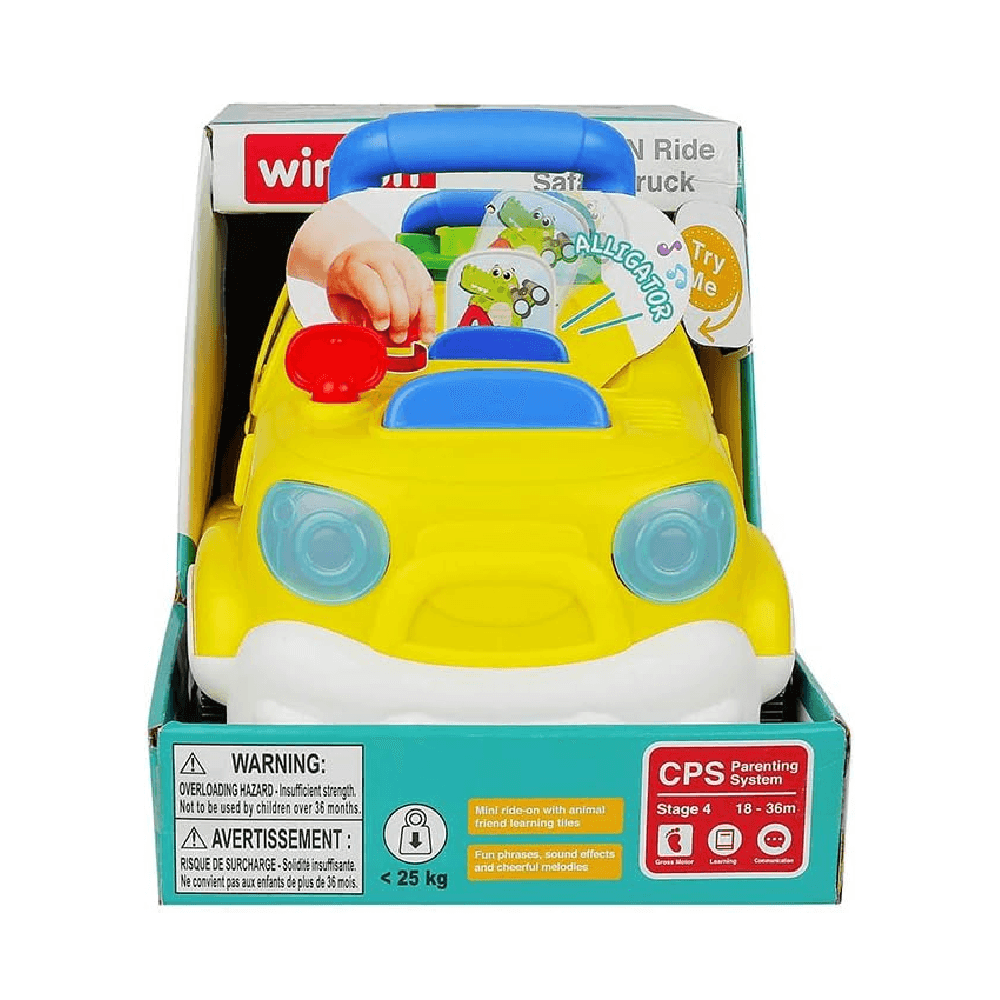Winfun Learn & Ride Safari Truck Toy