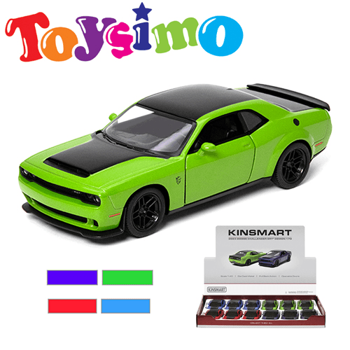 1:40 Kinsmart 2023 Dodge Challenger Srt Metal Car