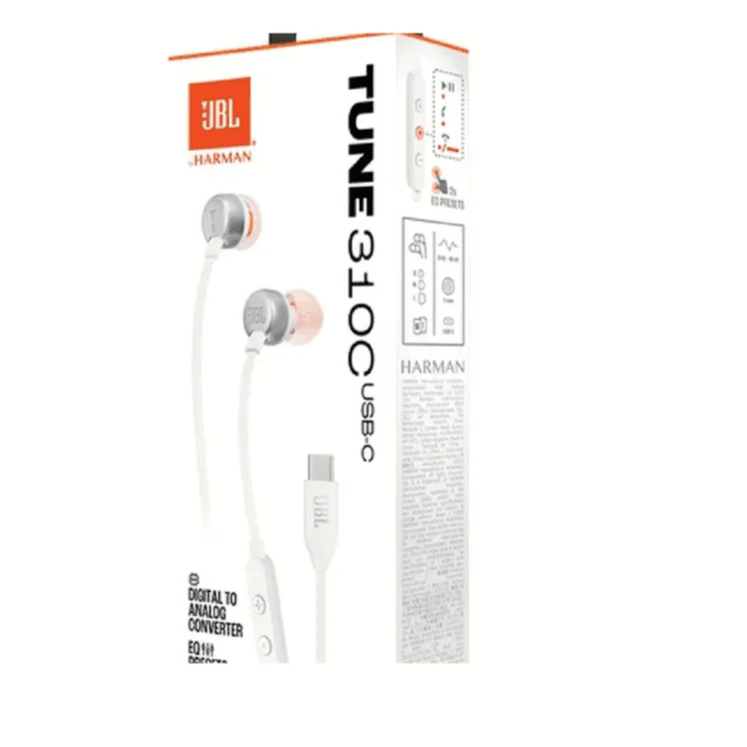 Jbl Tune 310C Usb-C Headphones White