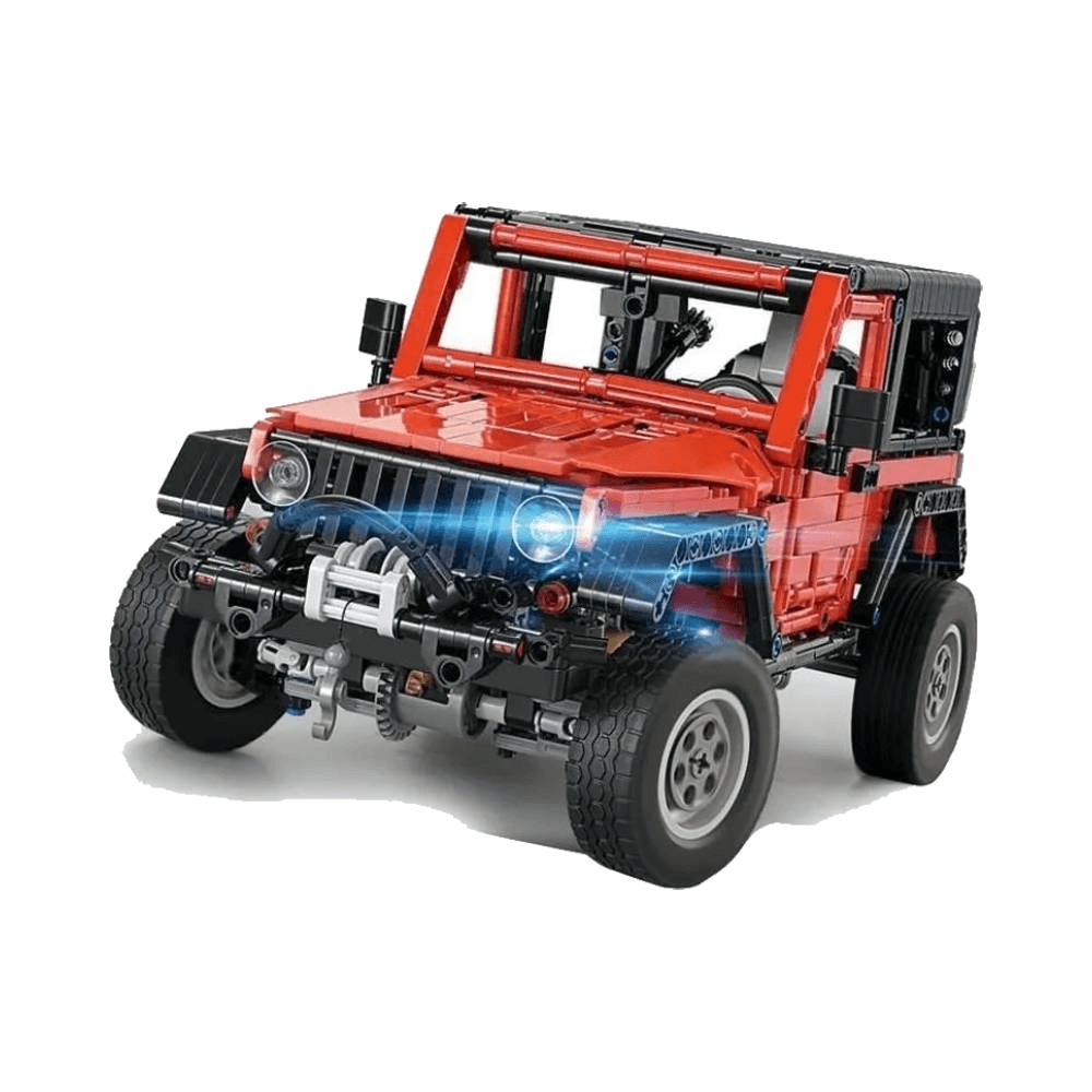 Jeep Wrangler Car With Mec Factor - Red