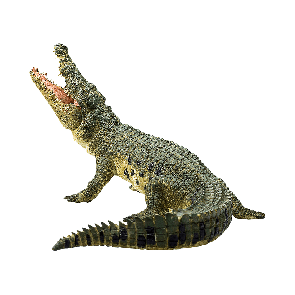 Realistic Crocodile Action Figure with Moving Jaw Toy