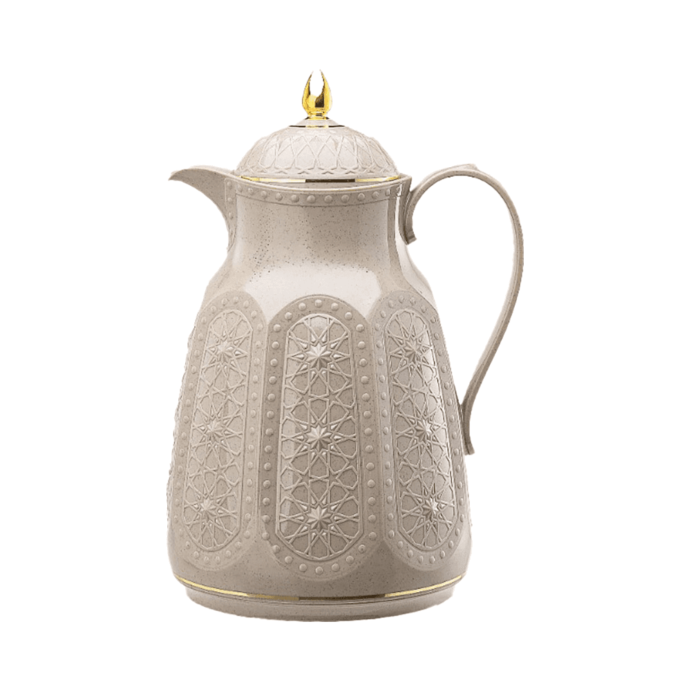 Rose Rs-132-13-A32 Vacuum Flask 1.3L - Beige & Gold