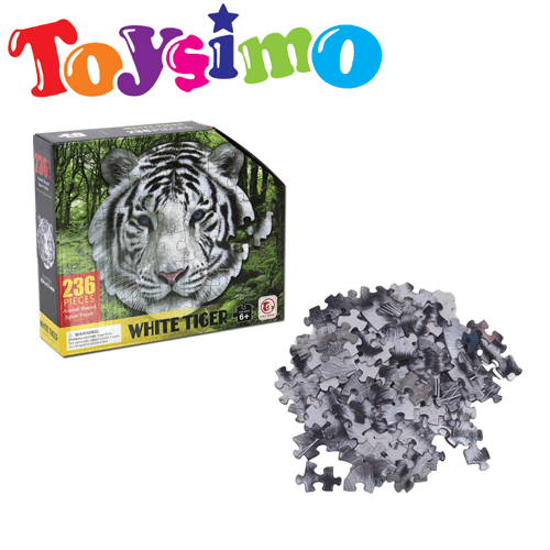 236-Piece White Tiger Puzzle Set
