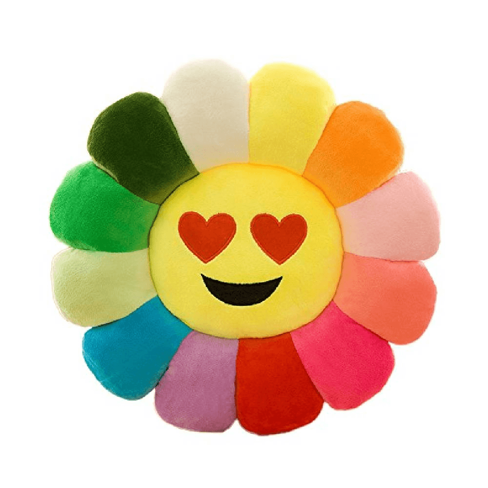 Smiling Face With Heart Eye Sunflower Soft Plush 