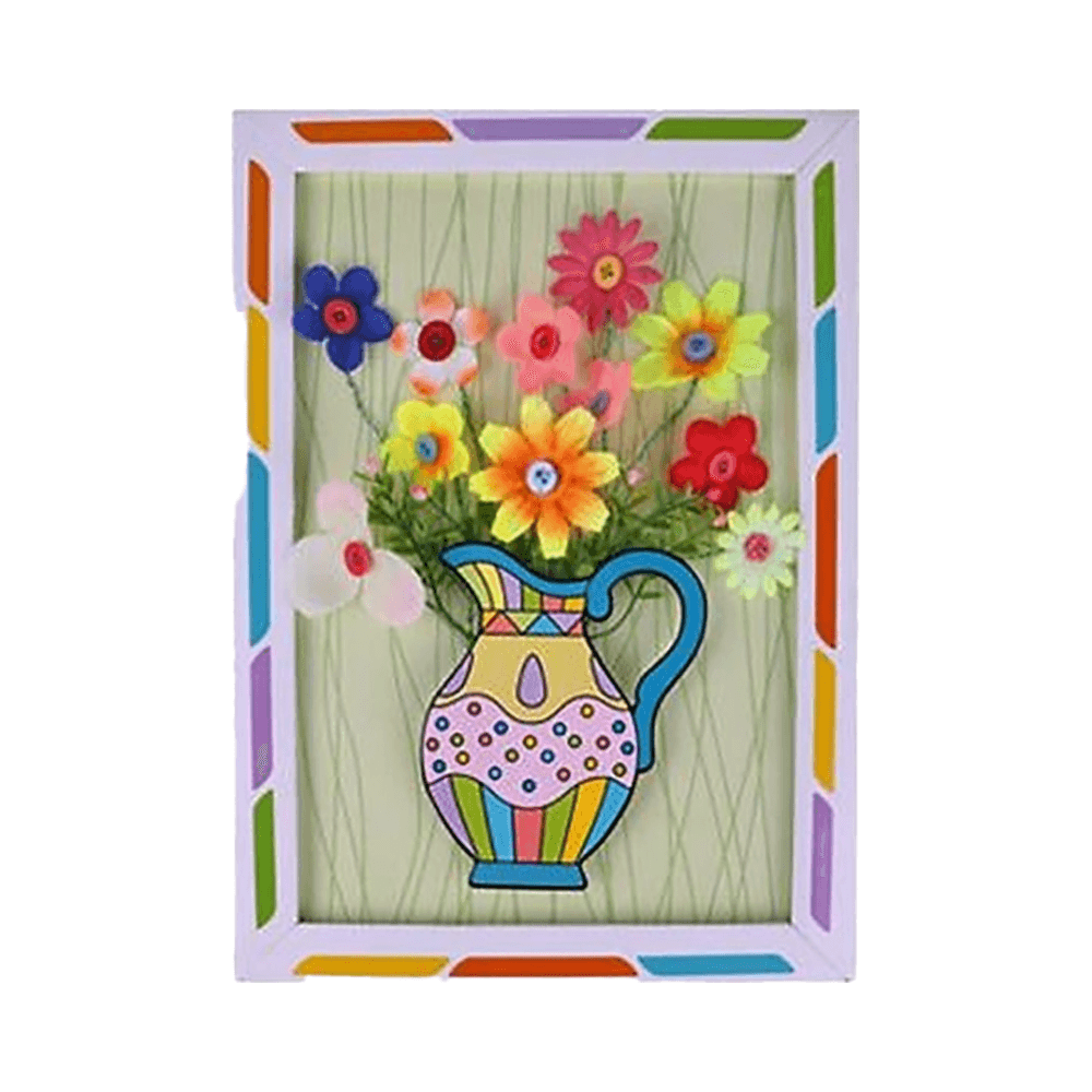 DIY Paper Flower Vase Frame Kit For Kids