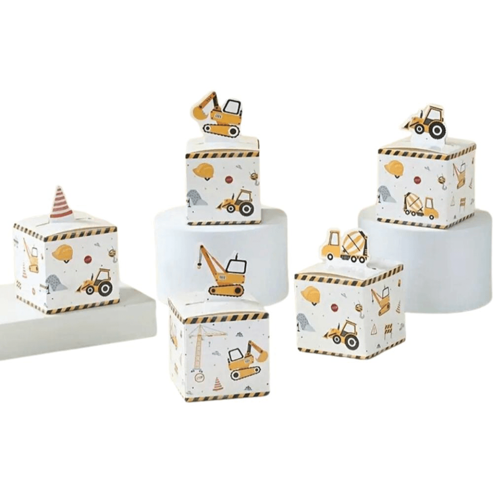 Cute Construction Gift Boxes - 24pcs