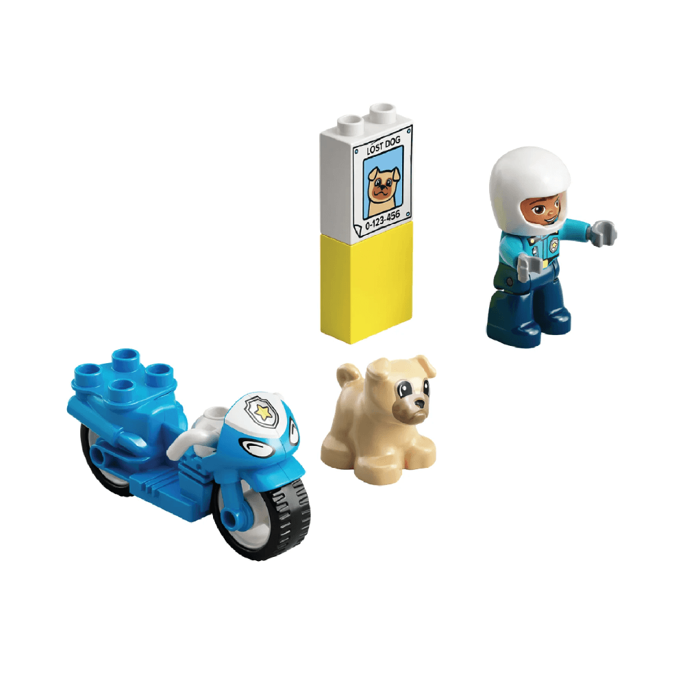 LEGO Duplo Rescue Police Motorcycle 5Pcs Set 2+ Years 10967