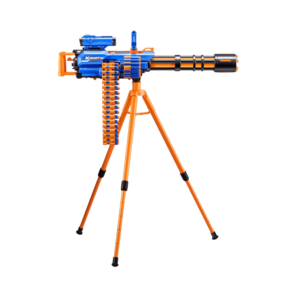 Zuru X-Shot Insanity Motorized Age Fire Gatling Gun With Tripod