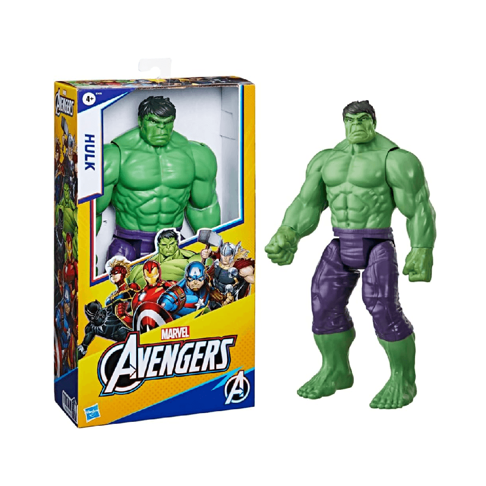 Marvel Avengers Titan Hero Blast Gear Deluxe Hulk Action Figure for 4+ Years 30cm