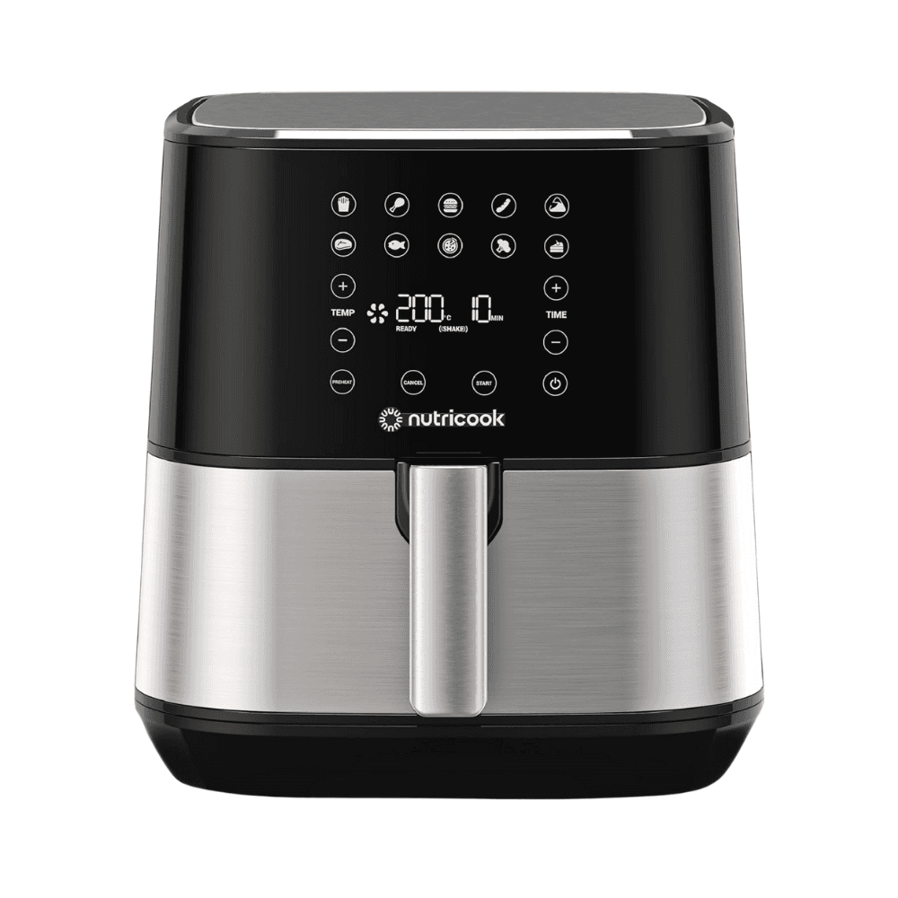 Nutricook NC-AF205 1700W Stainless Steel Air Fryer 2 With Digital Control Panel Display 5.5L - Black