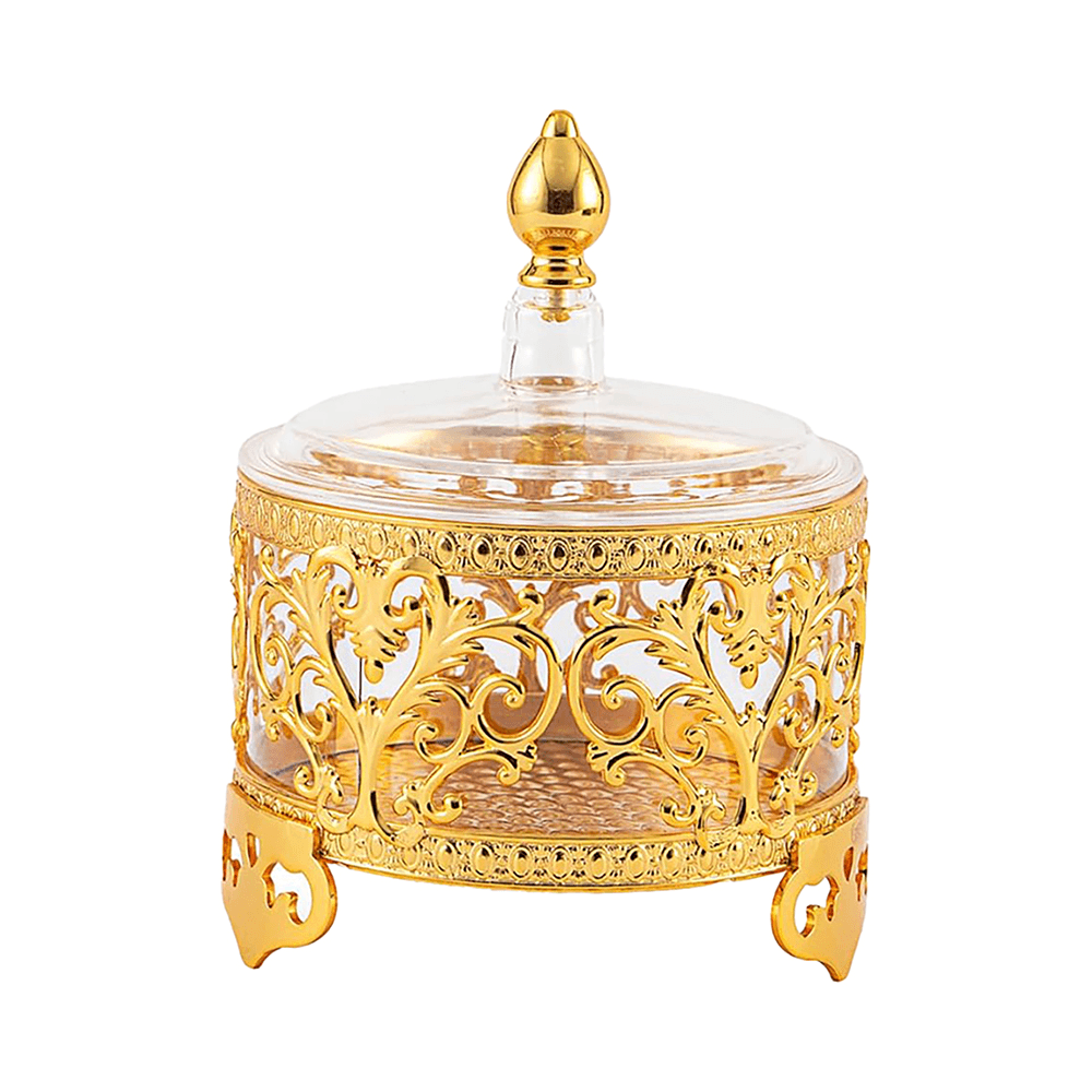 Vague Round Stainless Metal Cake Server Sg With Acrylic Cover 12cm 02-756