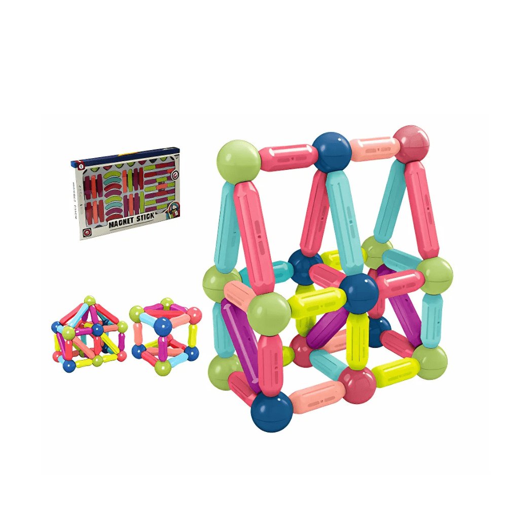 Magnetic Stick Toy Set 64Pcs