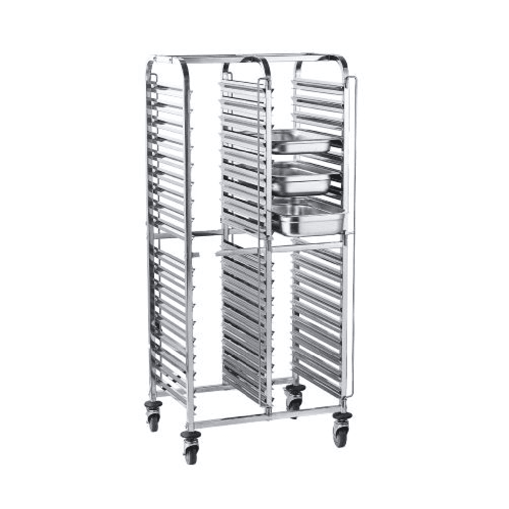 Jw-Rk16-2 / Jiwins 32Pcs 1/1 Gn Pan Double Row Rack Trolley/13-1295