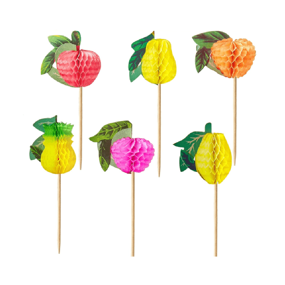 Cocktail Exotic Fruit Picks Set 12Pcs 257827-MXC-143