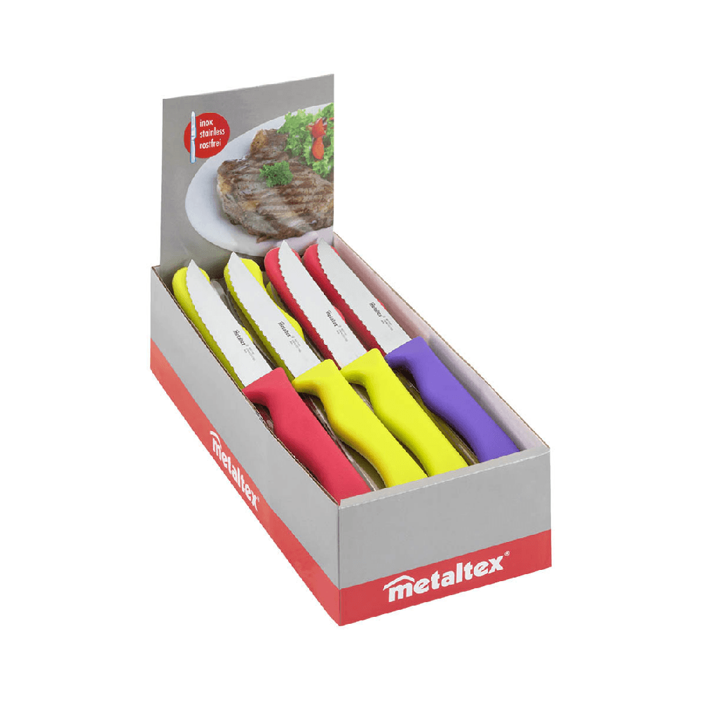 Metaltex Basic Steak Knife Set With Display Box 32Pcs - INN-320/32-248134/MXC-018