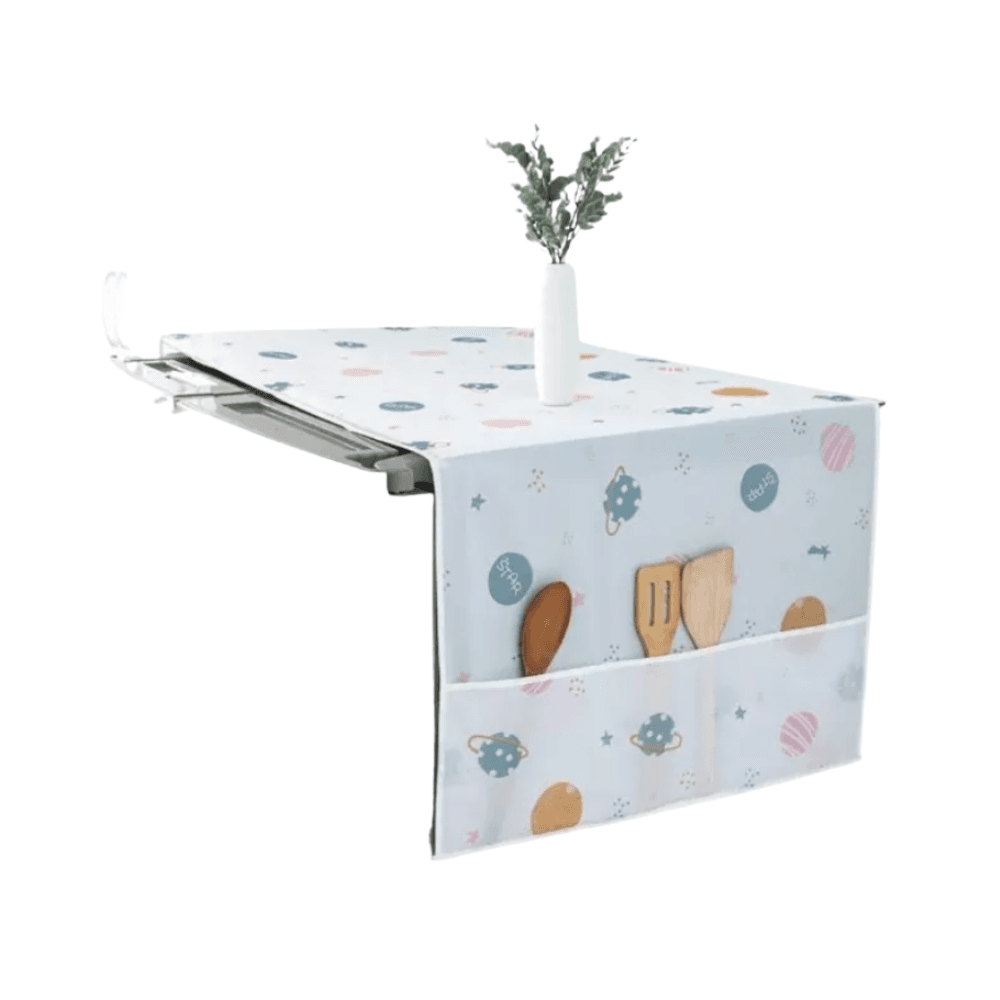 Refrigerator Top Cloth Cover With Side Storage Bag 2
