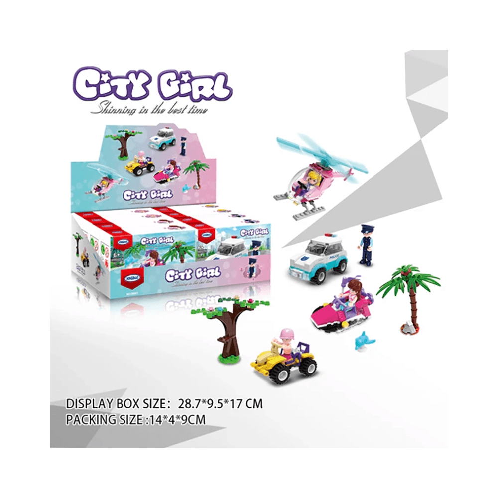 City Girl Assembled Bricks Model Educational Toy - Multi-Shapes Collection 