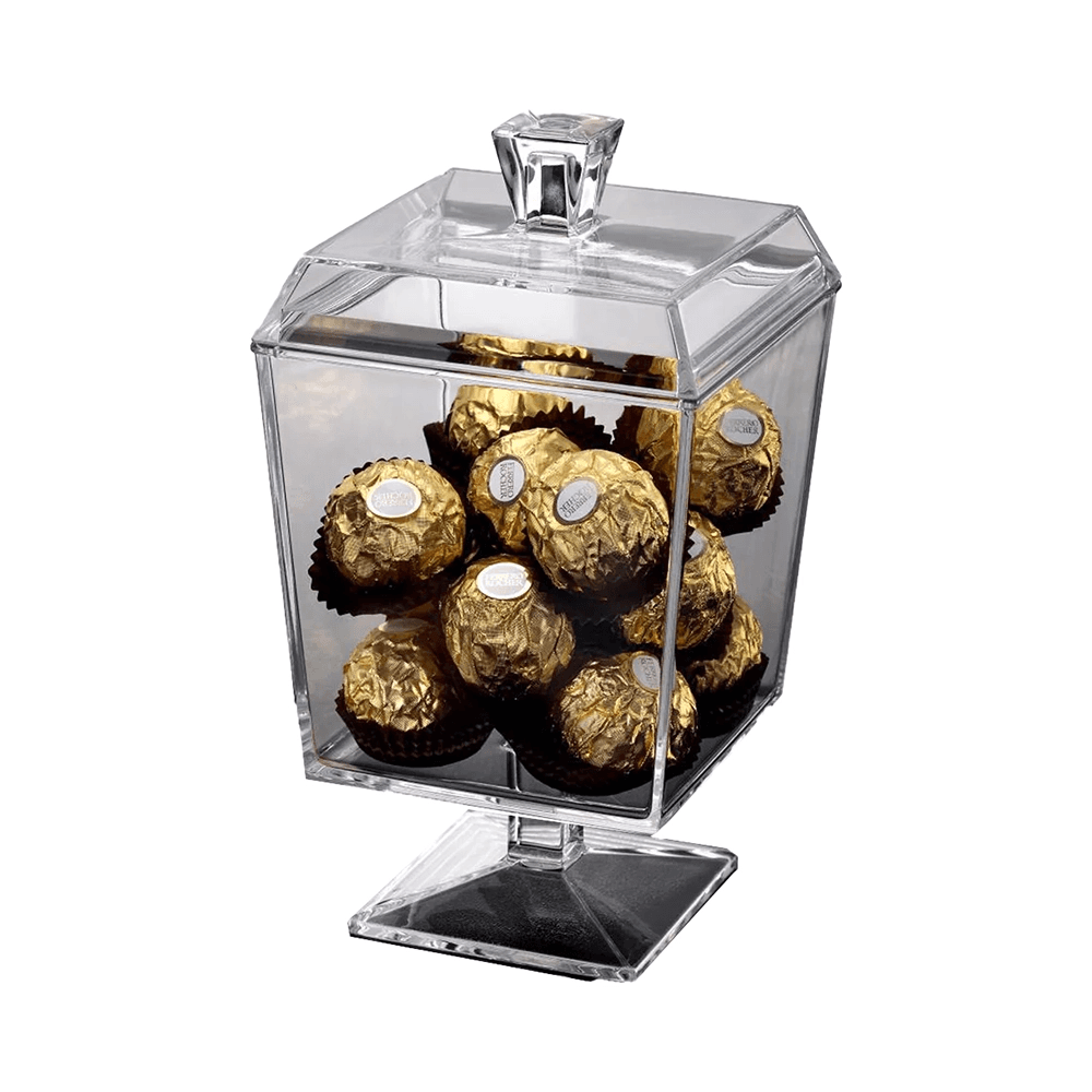 Vague Clear Square Acrylic Candy Box Large 02-614